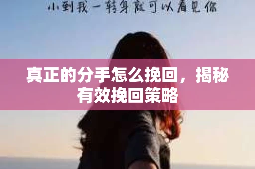 真正的分手怎么挽回，揭秘有效挽回策略
