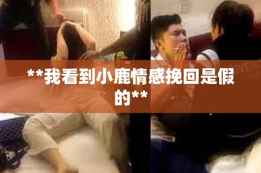 **我看到小鹿情感挽回是假的**