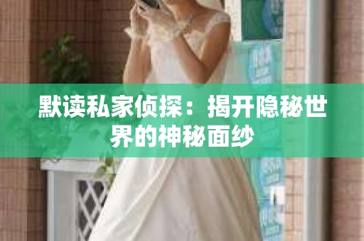默读私家侦探：揭开隐秘世界的神秘面纱