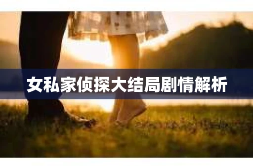 女私家侦探大结局剧情解析