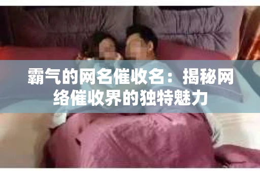 霸气的网名催收名：揭秘网络催收界的独特魅力