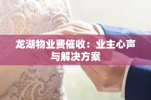 龙湖物业费催收：业主心声与解决方案