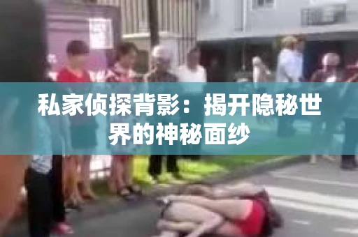 私家侦探背影：揭开隐秘世界的神秘面纱
