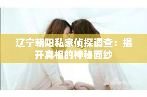 辽宁朝阳私家侦探调查：揭开真相的神秘面纱