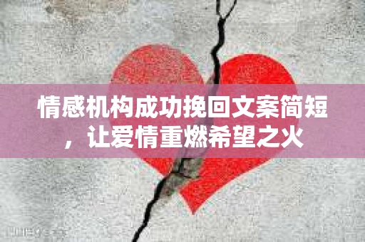 情感机构成功挽回文案简短，让爱情重燃希望之火