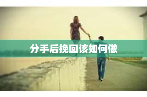 分手后挽回该如何做